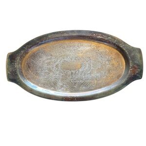 Antique Trent Silver on Copper Tray